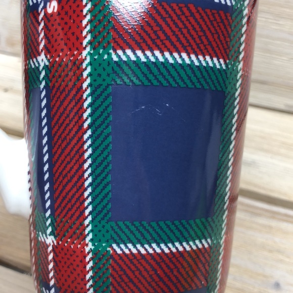Starbucks 2017 Collection Blue Red White Green Plaid Mug Coffee Cup 16 oz - Picture 8 of 8